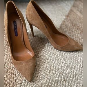 Ralph Lauren Runway Collection Suede Heels